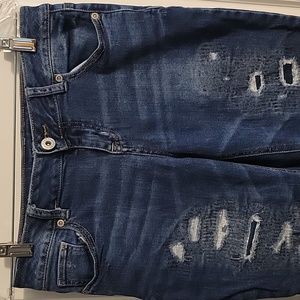 Maurices cropped distressed jeans